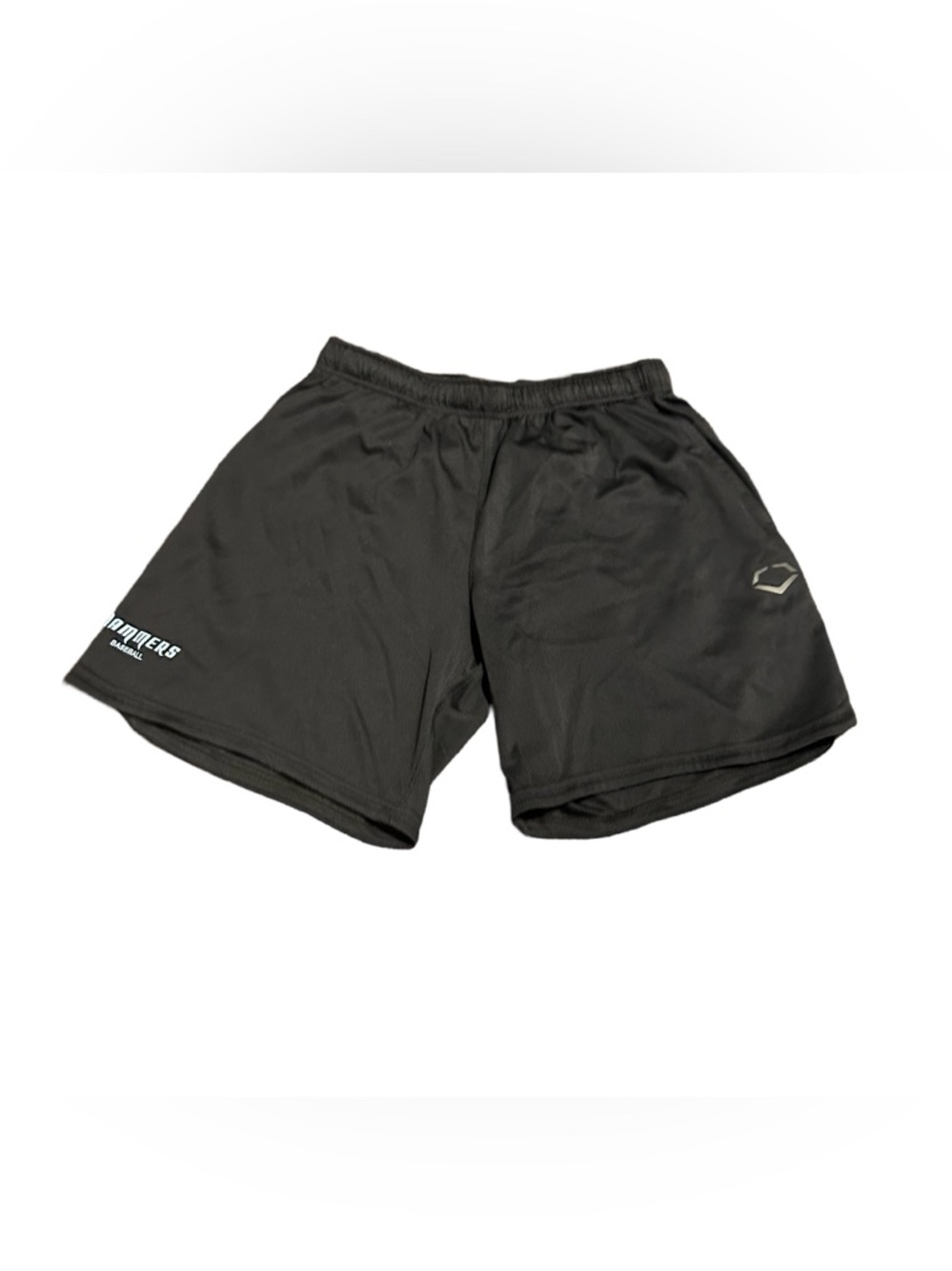 Men's Black Athletic Shorts with Elastic Waistband